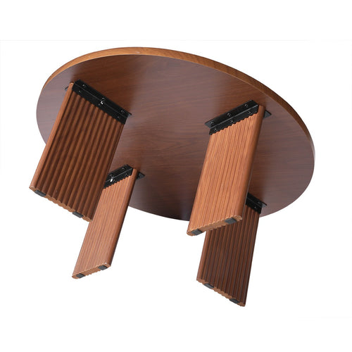 Calicosy - NAIA Salontafel - Donkerbruin hout - 80x80x35 cm