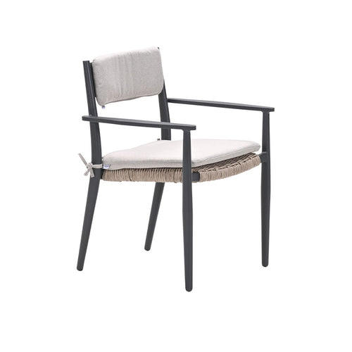 Garden Impressions tuinstoel Lily donker grijs - 4 stuks - vtwonen shop