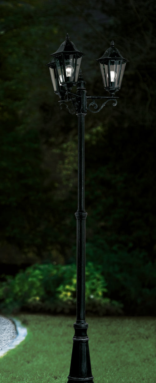 EGLO staande lamp buiten Navedo - e27 - 220 cm - zwart