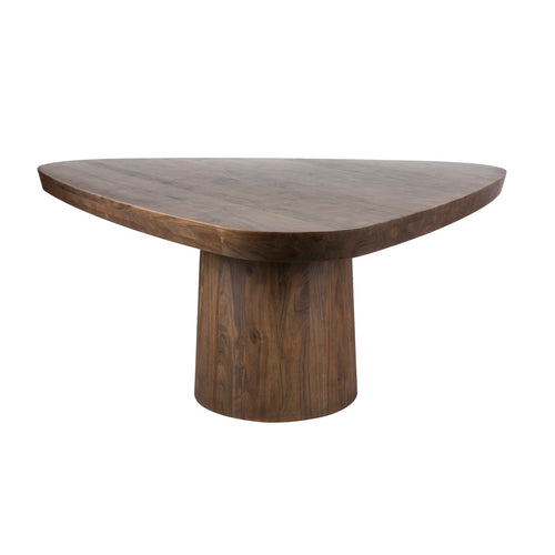 Giga Meubel Eettafel Arcadia - Driehoek Acaciahout Donkerbruin - 165cm - Landelijk