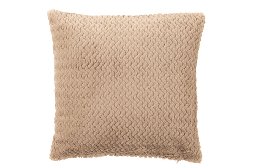 J-Line kussen - polyester - taupe