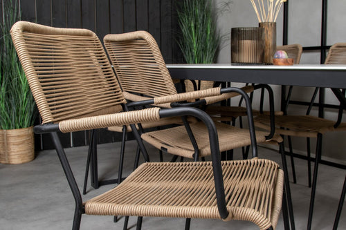 Rebellenclub Tuinstoel Rama - Set van 2 - Bruin - vtwonen shop