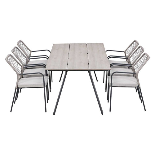 Garden Impressions Tuinset Ross 7-delig - Braga tuintafel 220x100 cm
