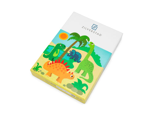 Zilverstad - Kindercouvert Dino's - 4 delig - RVS - vtwonen shop
