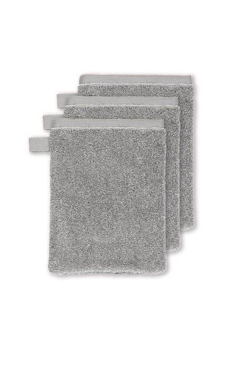 vtwonen Groove - Washandjes - Set van 3 - 16x22 cm - Antraciet - vtwonen shop