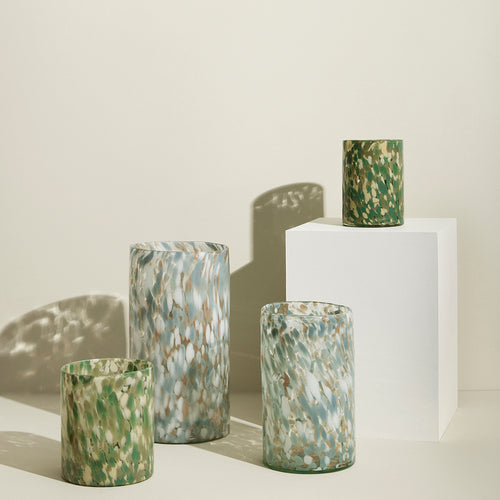 Hübsch kandelaars Luce - glas - ø13xh18, ø16xh20cm