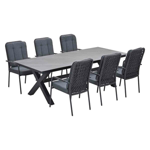 Garden Impressions tuinset Aleria - Sintra - Napoli sand - 240x100 cm - 7-delig