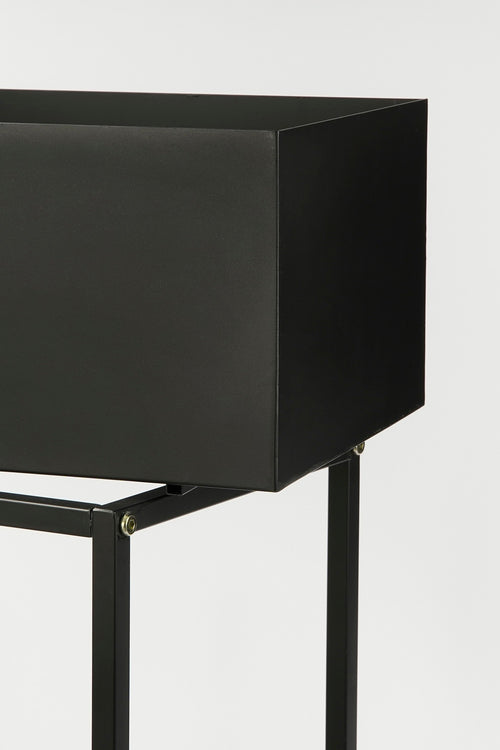 Mica Decorations Greenrax Plantenstandaard - L70 x B29 x H94 cm - Metaal - Zwart