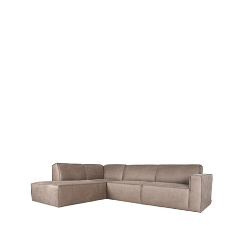 LABEL51 Bank Kay 2,5-Zits Hoek Links - Taupe - 283x218x80cm - vtwonen shop