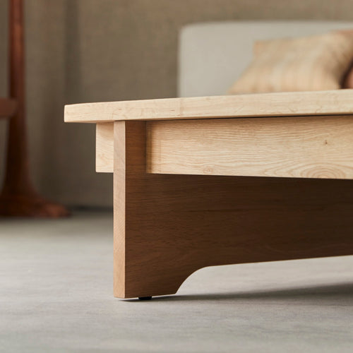 Tikamoon Massief eiken vierkante salontafel - Naturel