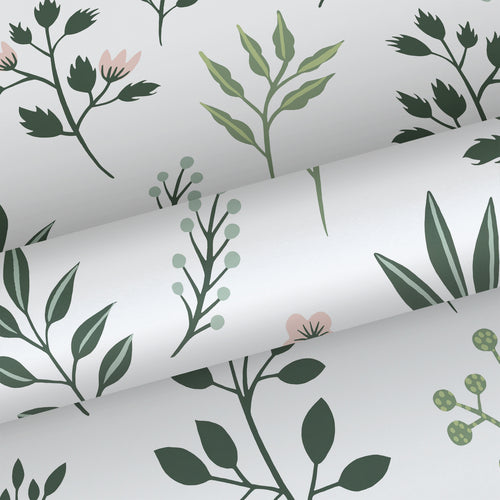 Walls4You behang veldbloemen groen en wit - 53 cm x 10.05 m - 935320 - vtwonen shop