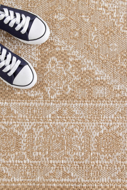 AFK Living vloerkleed Loggia - voor binnen en buiten - beige - 120x170 cm