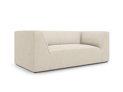 Micadoni Bank Ruby 2-zits, ribfluwelen, lichtbeige - 93x174x69cm