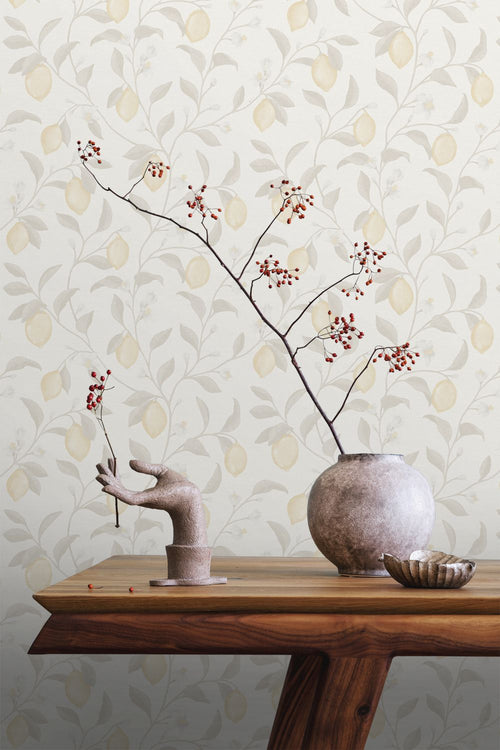 Sanders & Sanders behang fruit beige - 53 cm x 10 m - 641015