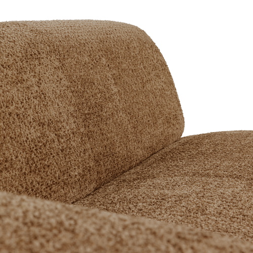 WOOOD 2-zits bank arm links Mojo Base - Wollig - Honinggeel - 74x185x97