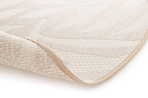 AFK Living vloerkleed Havana - voor binnen en buiten - beige - 120 x 120 cm