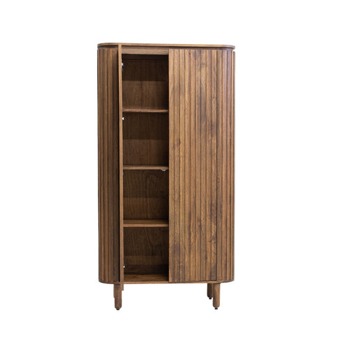 Giga Meubel Wandkast Myra - Mangohout - 95x40x180cm - vtwonen shop