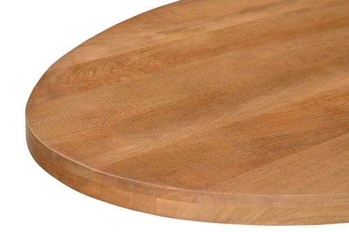 Livingfurn eetkamertafel Rocky Oval - 210 cm - mangohout - vtwonen shop