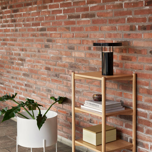 Hübsch draagbare lamp BringMe - staal - ø25xh28cm