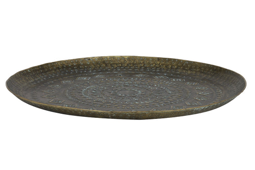 Light & Living schaal MELE - Ø58x1.5cm - groen