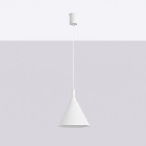 Sollux Lighting Hanglamp NOX 25 wit - 24,5x24,5x140cm
