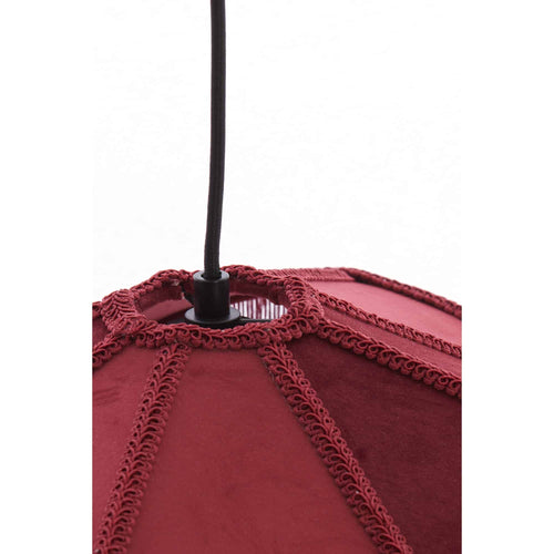 Light & Living hanglamp Tiffany - rood - Ø40cm