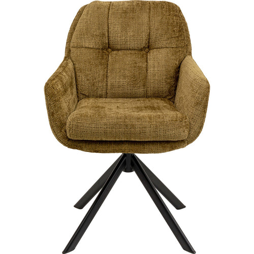 Kare Design Draaistoel met armleuningen Molly khaki
