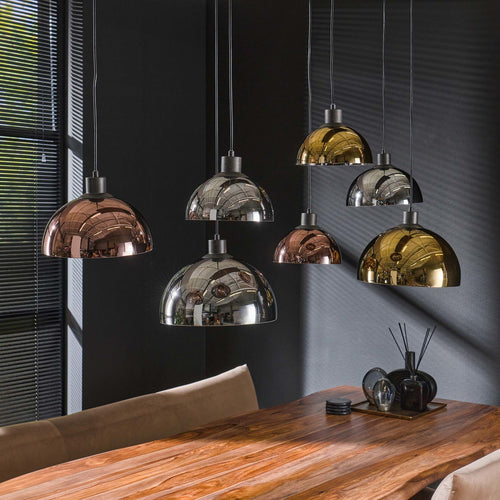 Giga Meubel Hanglamp Driekleur Disk - Multicolor - 7-Lichts - 150x140x50cm