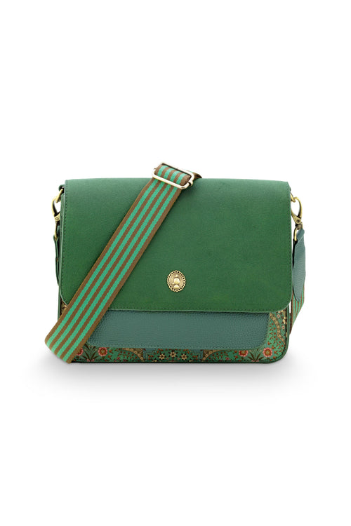 Pip Studio - Fenna Crossbody Tas Dames - Jabali - Groen - 25x7x20cm - vtwonen shop