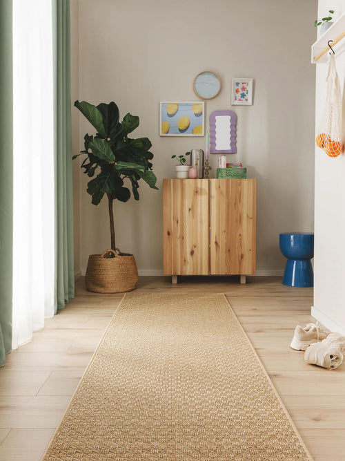 benuta binnen- en buitenloper Taissa - beige - 77x240 cm