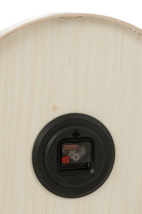 J-Line klok - multiplex/hout - wit - large - Ø 53 cm - vtwonen shop