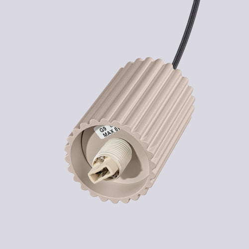 Sollux Lighting Hanglamp HALO 1 taupe - 12x12x120cm
