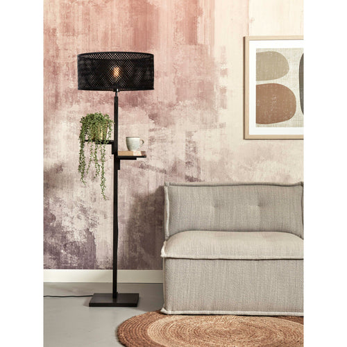 GOOD&MOJO vloerlamp Java - zwart - Ø50cm - vtwonen shop