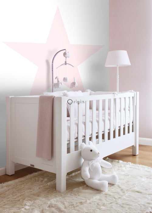 Origin Wallcoverings fotobehang sterren zacht roze - 150 x 279 cm - 357220
