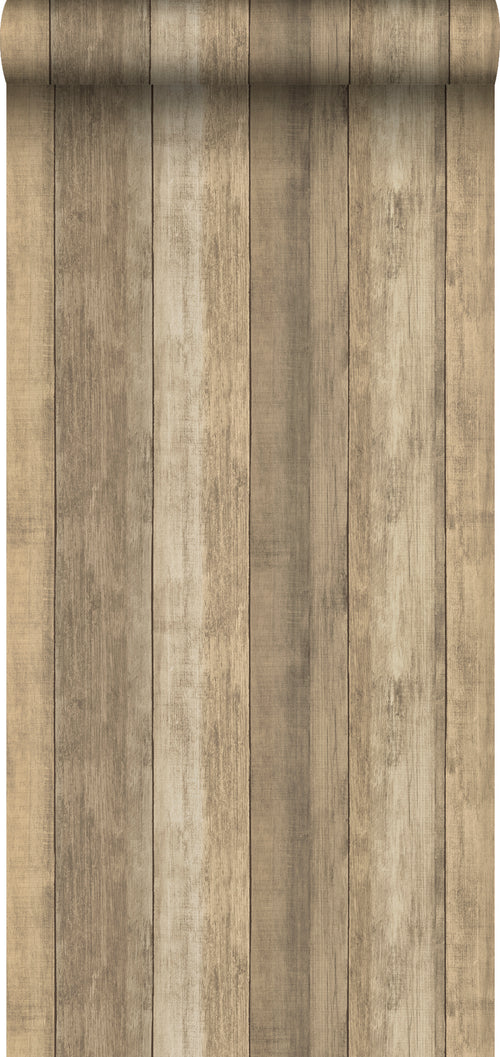 Sanders & Sanders behang houtlook beige en bruin - 53 cm x 10 m - 640053 - vtwonen shop