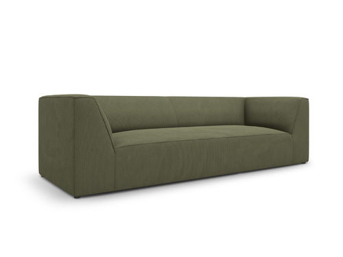 Micadoni Bank Ruby 3-zits, ribfluwelen, groente - 93x232x69cm