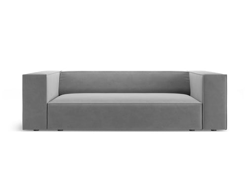 Cosmopolitan Design Bank Arendal 2-zits, flueel lichtgrijs - 102x180x70cm