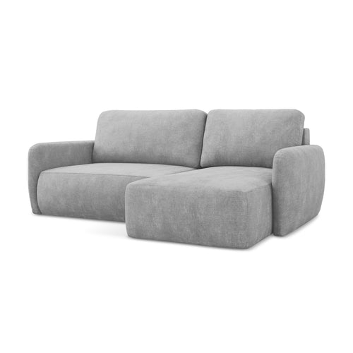 LaMiaSofa hoekbank rechts Corle - chenille stof - lichtgrijs - 207x148x86