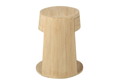 J-Line bijzettafel Drawn - hout/mdf - naturel