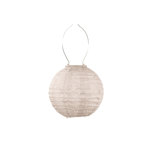 Lumiz solar lampion – spectare rond – 20 cm – soft blush