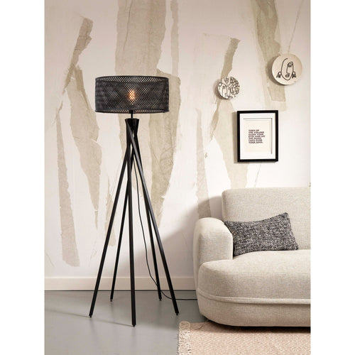 GOOD&MOJO vloerlamp Java - zwart - Ø50cm - vtwonen shop