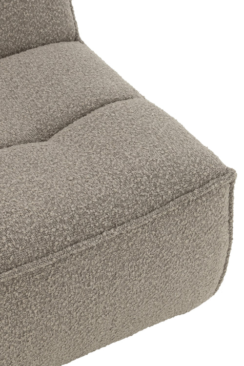 J-Line zetel Draaiend Vierkant - hout/textiel - taupe