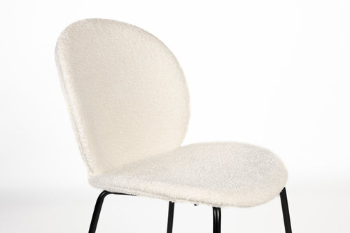 Zuiver Bonnet Eetkamerstoelen Off-White - Set van 2 - vtwonen shop