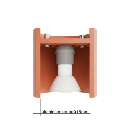 Sollux Lighting Plafondlamp ORBIS 2 rode oker - 26x10x12cm