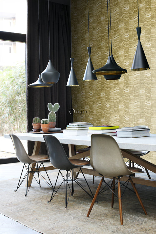 Origin Wallcoverings behang marmer motief okergeel - 53 cm x 10,05 m - 337247 - vtwonen shop