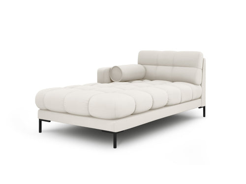 Cosmopolitan Design linker meridiaan Bali structurele stof, lichtbeige - 185x102x75cm