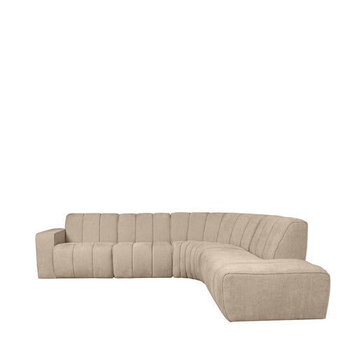 LABEL51 Hoekbank Vitoro Rechts - Beige Stof - 302x253x82cm