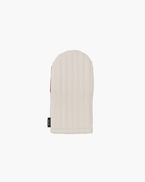 noo.ma Rubi keukenhandschoen - color-block beige, burgundy en blauw
