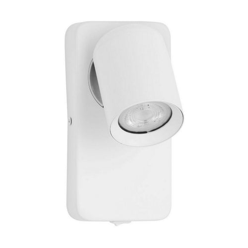 Nova Luce COSMINA Leeslamp voor aan de muur, zandwit, GU10 fitting, 1x10W, aan/uit-schakelaar.