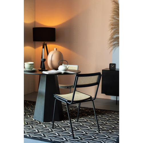 Zuiver Jort Eetkamerstoelen  Naturel/Zwart - Set van 2 - vtwonen shop